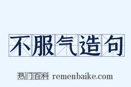 不服气造句是什么意思的图片